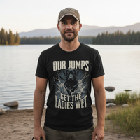Load image into Gallery viewer, Our Jumps Get the Ladies Wet - Dock Diving Performance Tee