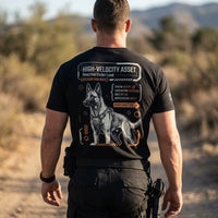 Load image into Gallery viewer, High-Velocity Reactive Asset - Belgian Malinois K9 Performance Tee