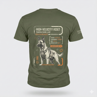 Load image into Gallery viewer, High-Velocity Reactive Asset - Belgian Malinois K9 Performance Tee