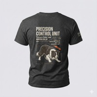 Load image into Gallery viewer, Pressure Creates Precision — Reactive Under Load, Border Collie K9 Performance Tee
