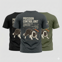 Load image into Gallery viewer, Pressure Creates Precision — Reactive Under Load, Border Collie K9 Performance Tee