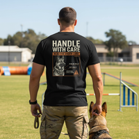 Load image into Gallery viewer, Handle With Care - Reactive Under Load - German Shepherd K9 Performance Tee