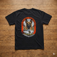 Load image into Gallery viewer, No Recall No Regrets Military K9 T-Shirt | German Shepherd Handler Comfort Colors 1717 | Tactical MWD Paratrooper Graphic Tee