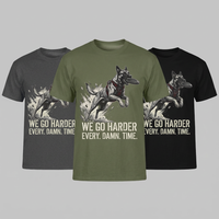 Load image into Gallery viewer, Dog Agility T-Shirt — "We Go Harder Every. Damn. Time." Motivational K9 Training Tee