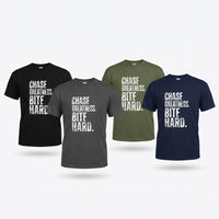 Load image into Gallery viewer, Chase Greatness.  Die Hard.  No-Compromise Performance Mindset Shirt