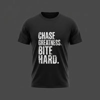 Load image into Gallery viewer, Chase Greatness.  Die Hard.  No-Compromise Performance Mindset Shirt