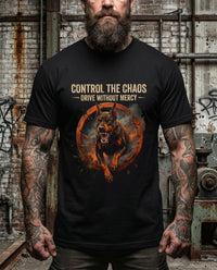 Load image into Gallery viewer, Control the Chaos Doberman T-Shirt — Drive Without Mercy